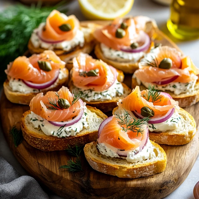 Smoked Salmon Crostini