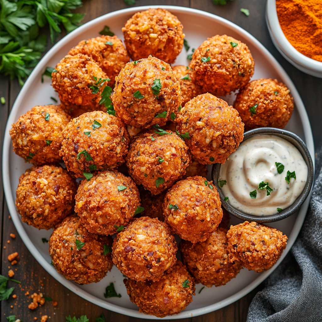 Hot Cheetos Jambalaya Balls