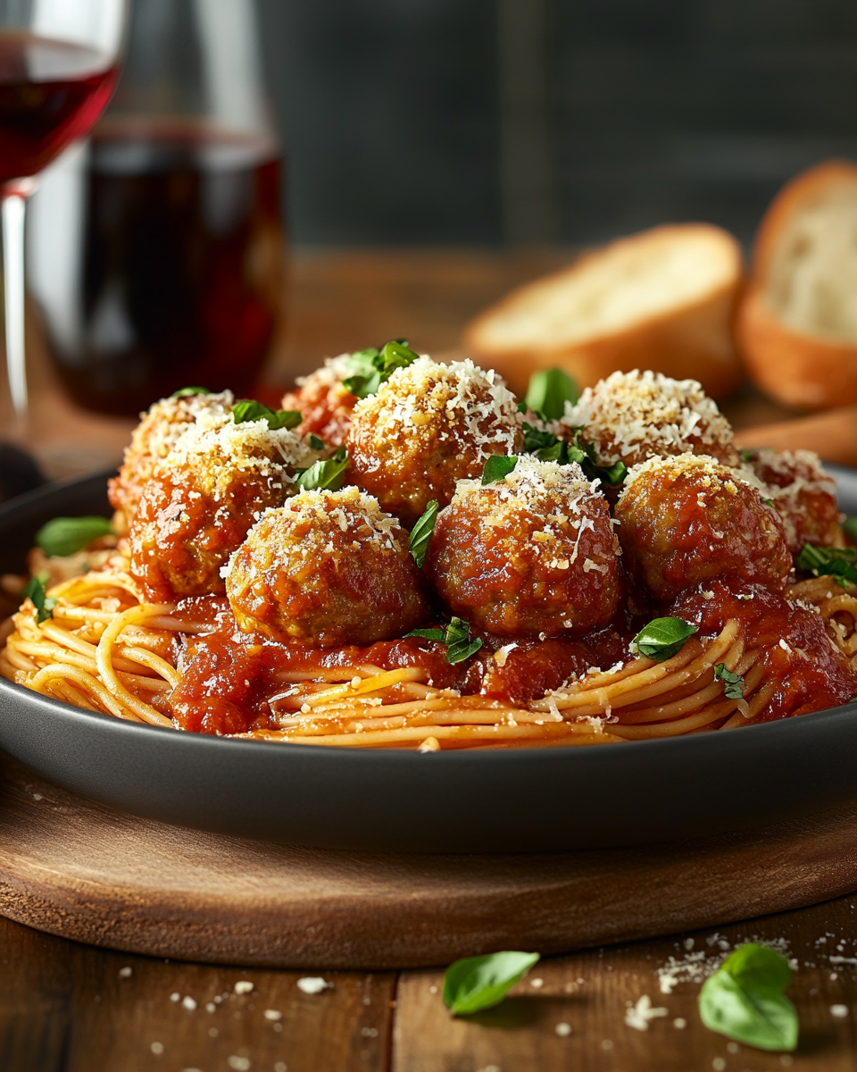 spaghetti and meatballs