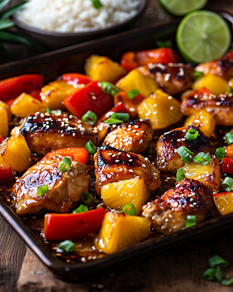 Hawaiian Chicken Sheet Pan: A Sweet and Savory One-Pan Dinner